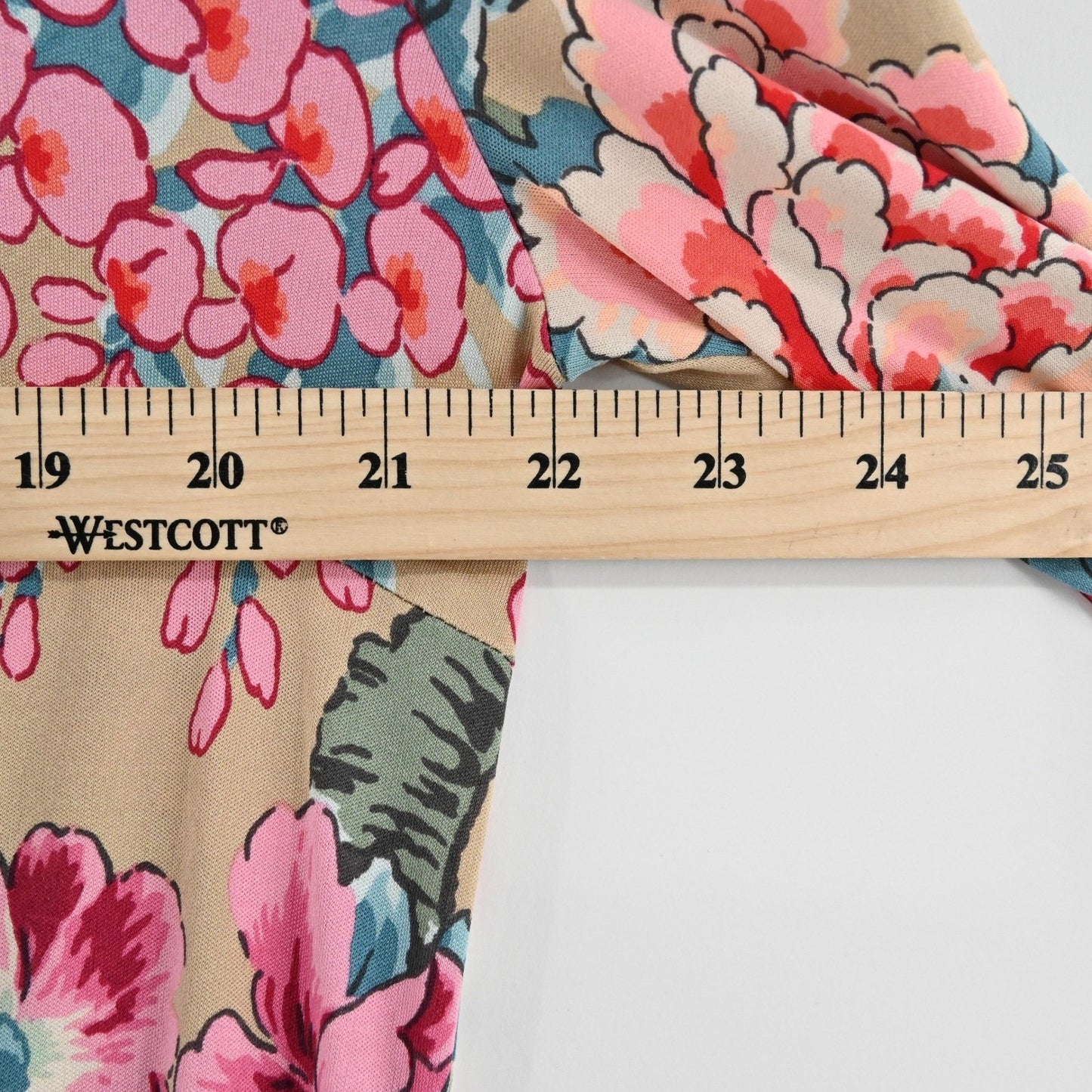 Leonard Paris Floral Print Silk Dress Size 38 Belted Long Sleeve Luxury Dopamine