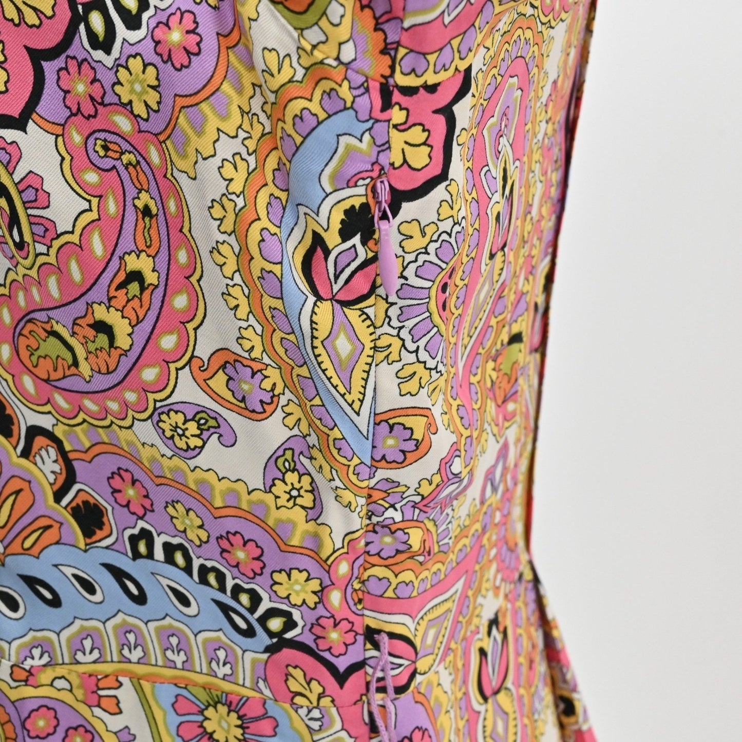 Marella Primavera Alacre Belted Paisley Dress Size 8 Wanderlust Kimono Sleeve