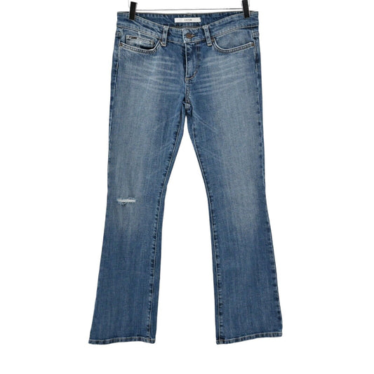 JOES Jeans Womens Size 28 Provocateur Boot Cut Blue Denim Distressed Low Rise