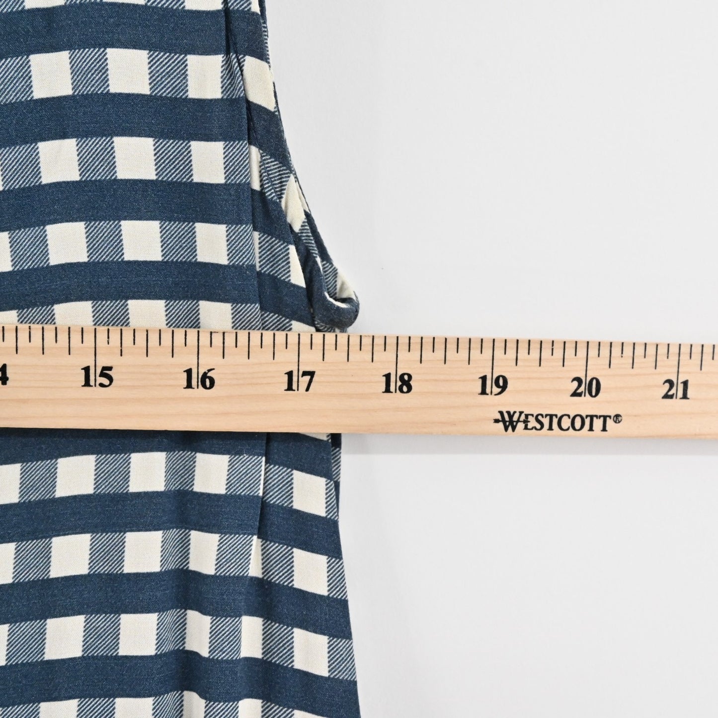 VINEYARD VINES Womens Gingham Moonshine Dress Size XS Navy Blue Tie Sleeveless