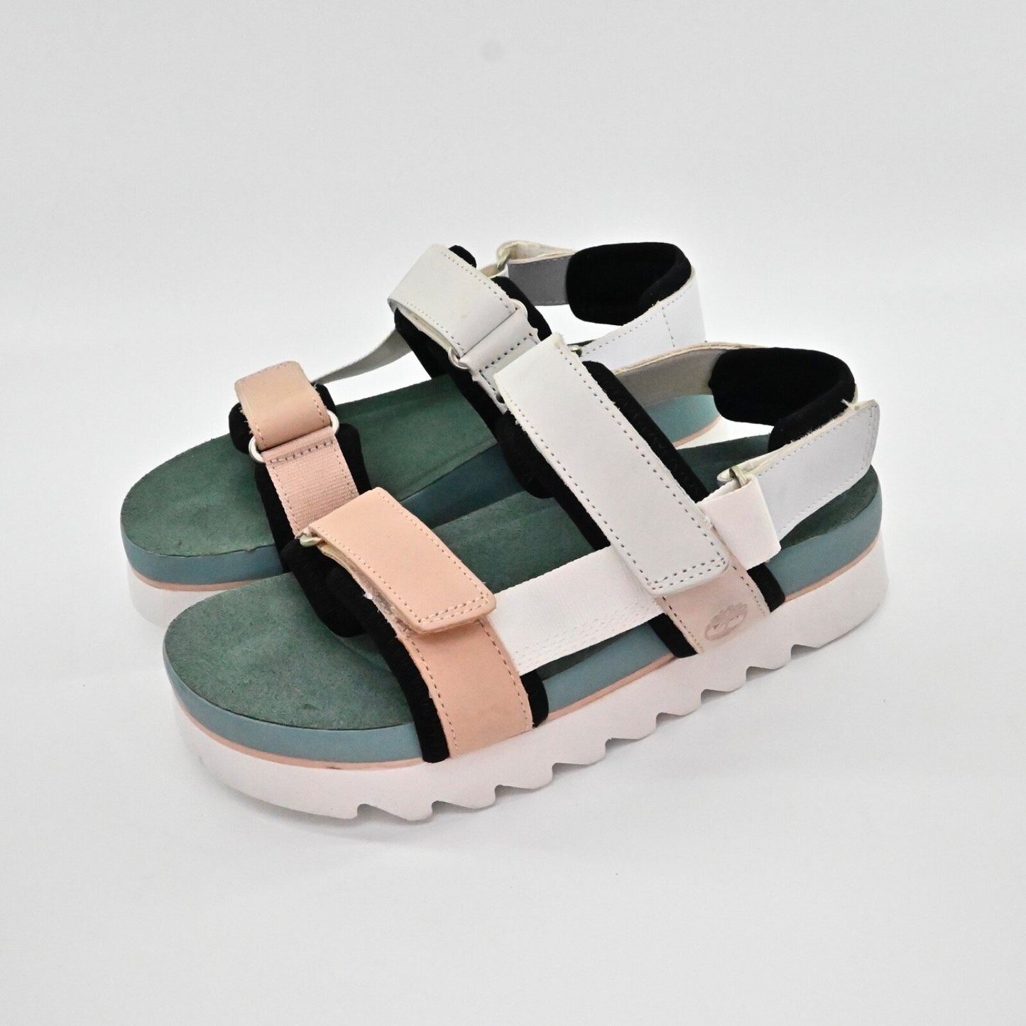 TIMBERLAND Womens Santa Monica Sporty Sunrise Sandals Sz 6.5 Colorblock Platform