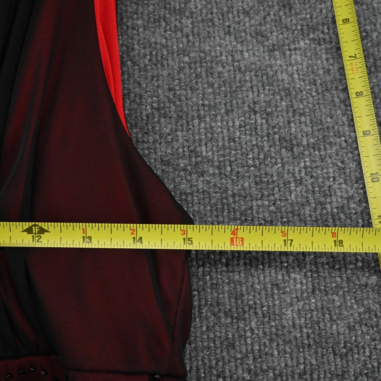 LA NOUVELLE RENAISSANCE Dress Womens Sz 10 Black Red Mesh Embellished Sleeveless