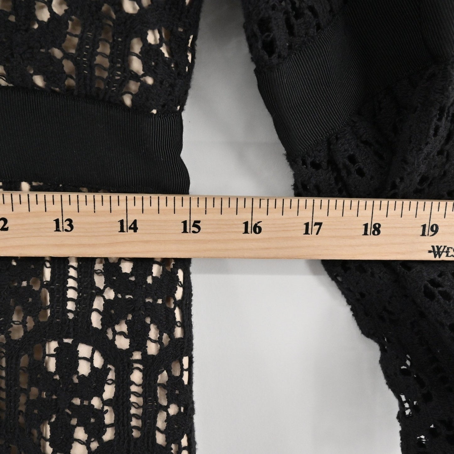 Milly Black Lace Dress Size 6 Milkmaid Bell Sleeve Whimsigoth Dark Romantic Y2k