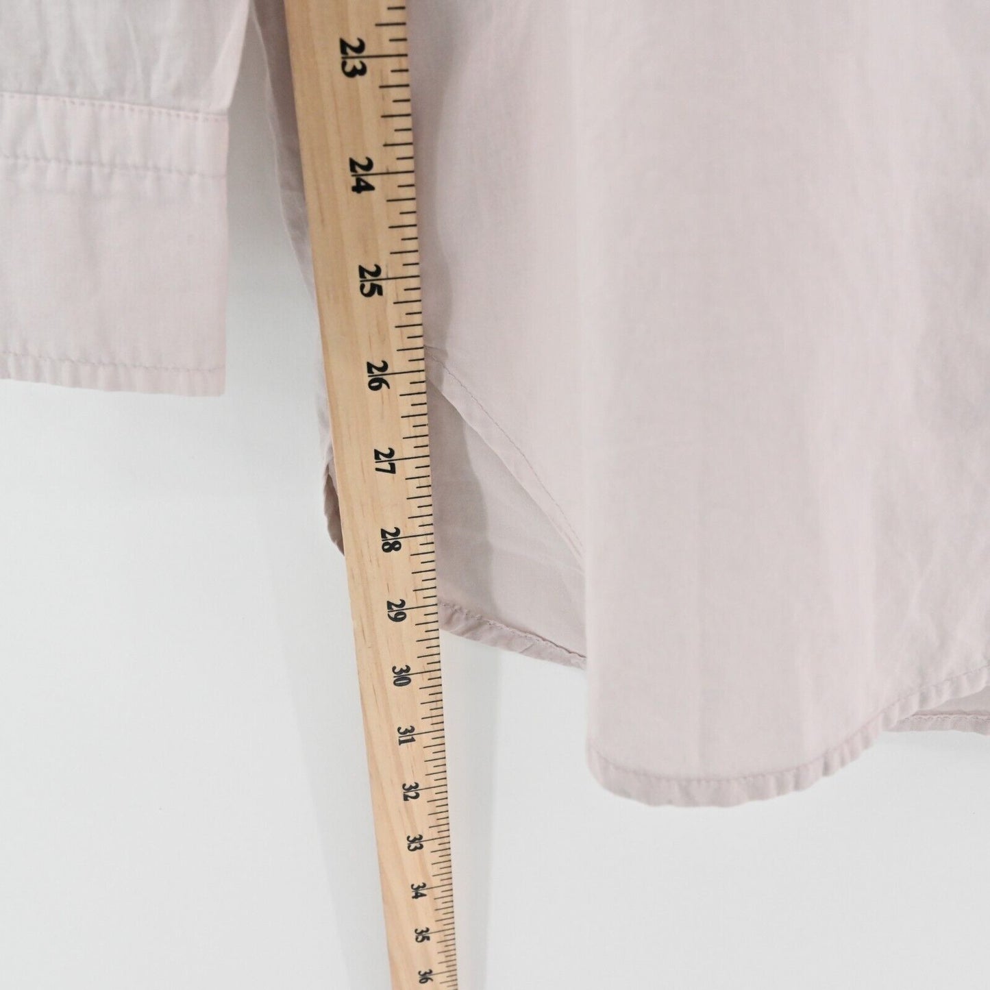 JAMES PERSE Top Womens Size 1 S Blouse Standard Blush Button Front Cotton Tunic