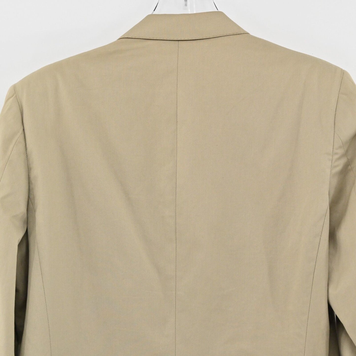 Vtg LANVIN Blazer Mens Size 50 Beige Single Breasted Sports Coat 2 Button Jacket