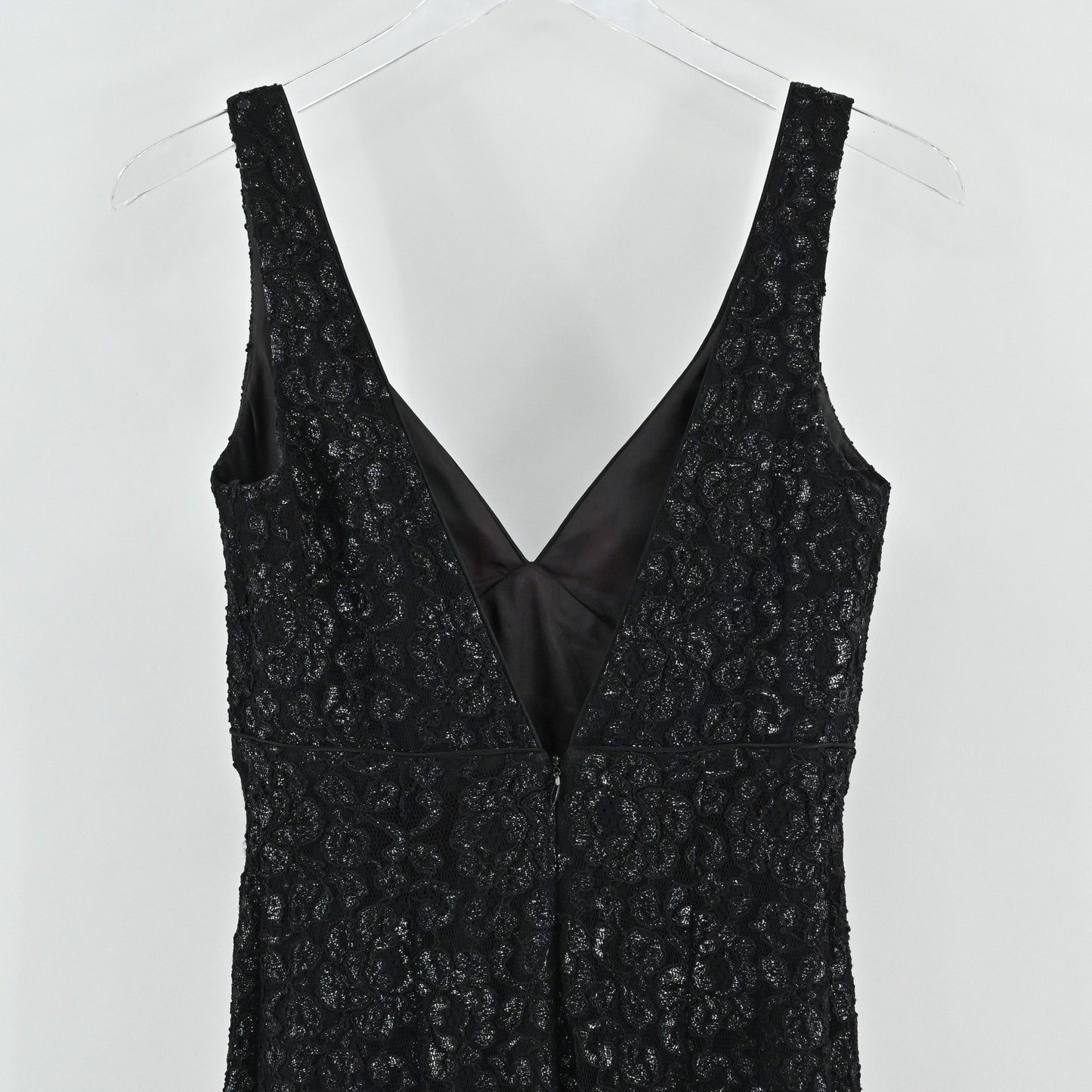 Vtg 90s Hugo Buscati Shimmer Lace Dress Size 6 Whimsigoth Black HOCO Gown USA