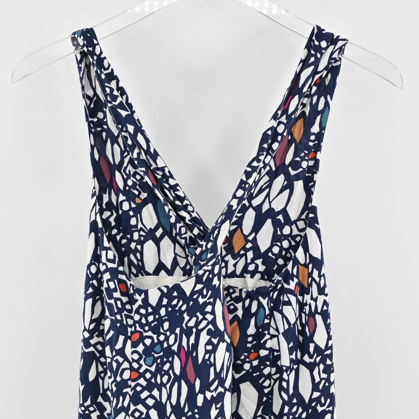 Anthropologie Edme Esyllte Dress Sz S Sleeveless Coastal Artsy Lightweight Boho