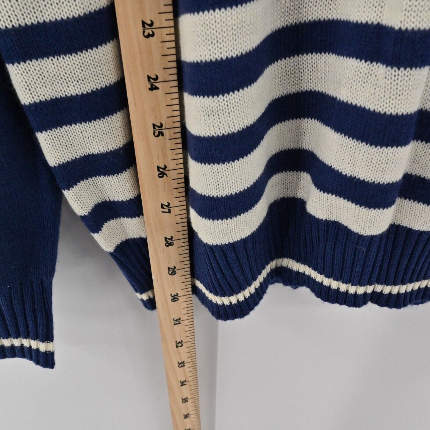 TIPSY ELVES Sweater Mens Sz L Striped USA Flag Crew Neck Retro Preppy Sportswear