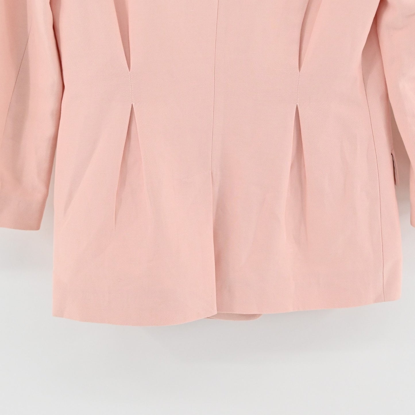 Joie Womens Pleat Front Pink Blazer Size 2 Jacket Single Breasted Linen Blend