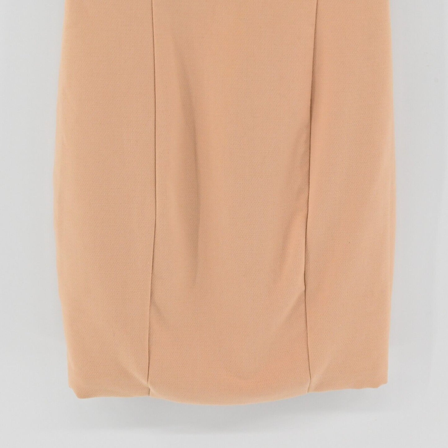 AQUA BY AQUA Dress Womens Size 8 Parnassus Woven Mini Nude Padded Shoulders