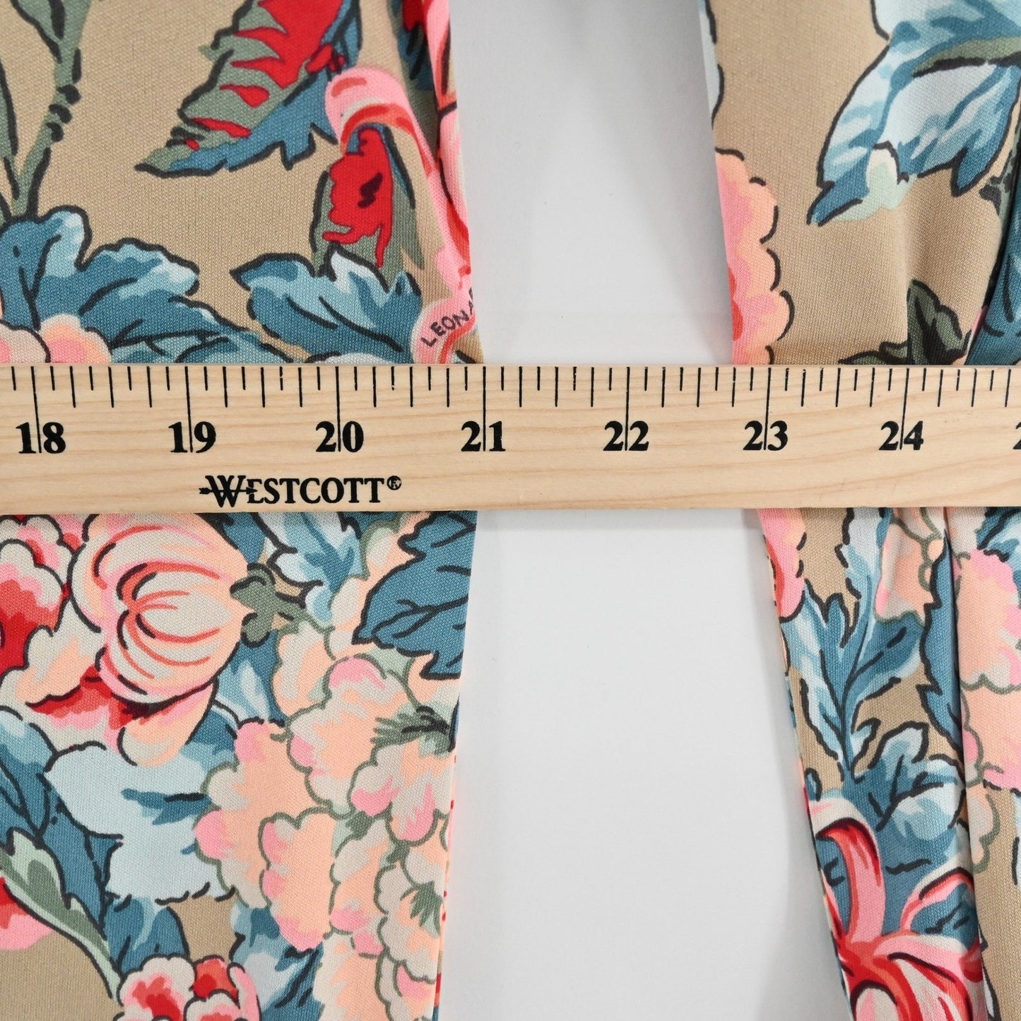 Leonard Paris Floral Print Silk Dress Size 38 Belted Long Sleeve Luxury Dopamine