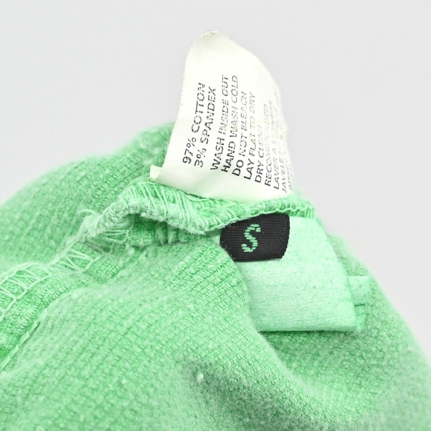 Vtg HUDSON Womens Trucker Jacket Size S Green Corduroy Distressed Made in USA