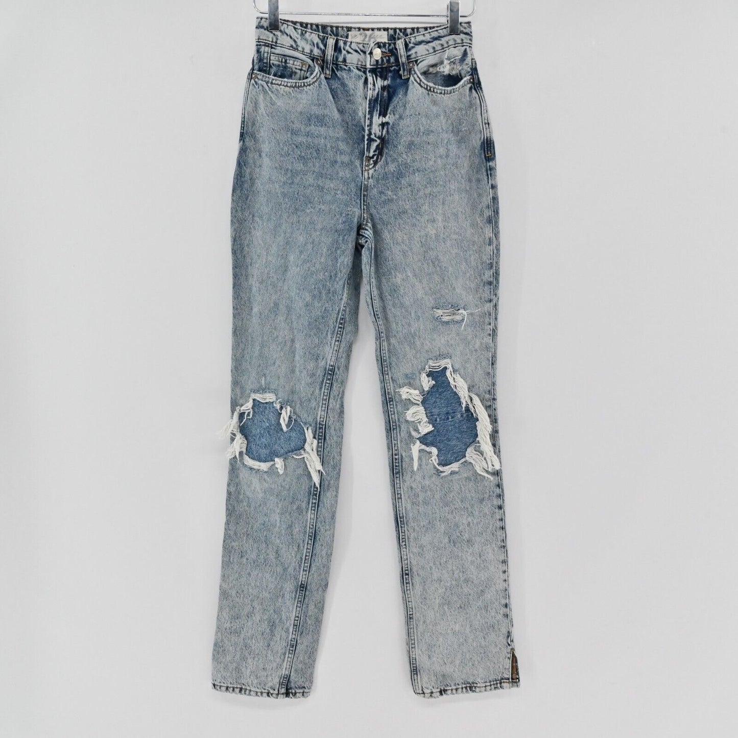 FREE PEOPLE Jeans Womens Size 26 My Own Lace Distressed Acid Wash We The Free