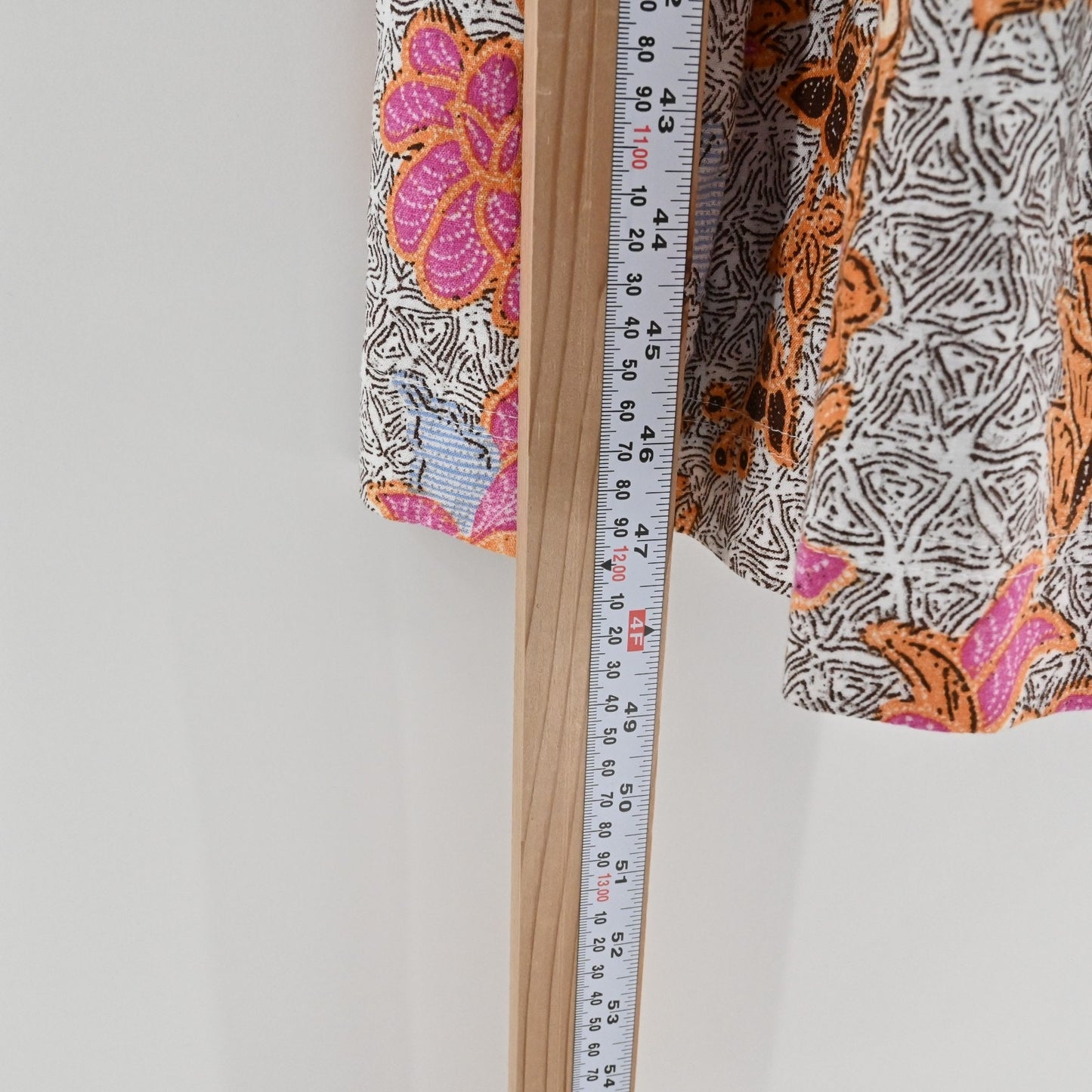 INC Floral Print Belted Midi Dress Size XXL Linen Paisley Duster Lined Boho Puff