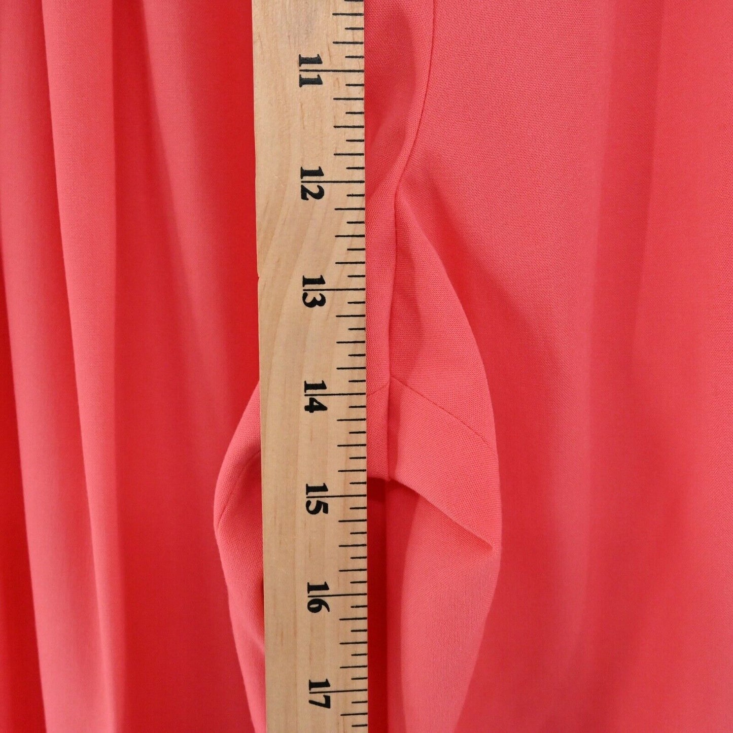 BCBGMAXAZRIA Pant Suit Womens Sz 2XS Coral Belted Jacket High Rise Pleated Retro
