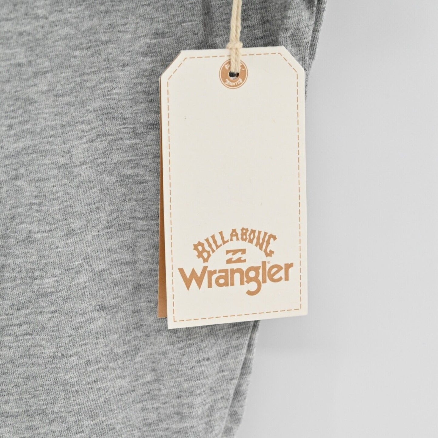 BILLABONG x WRANGLER T Shirt Womens Sz S Gray True Boy Pocket Rainbow Cotton NEW