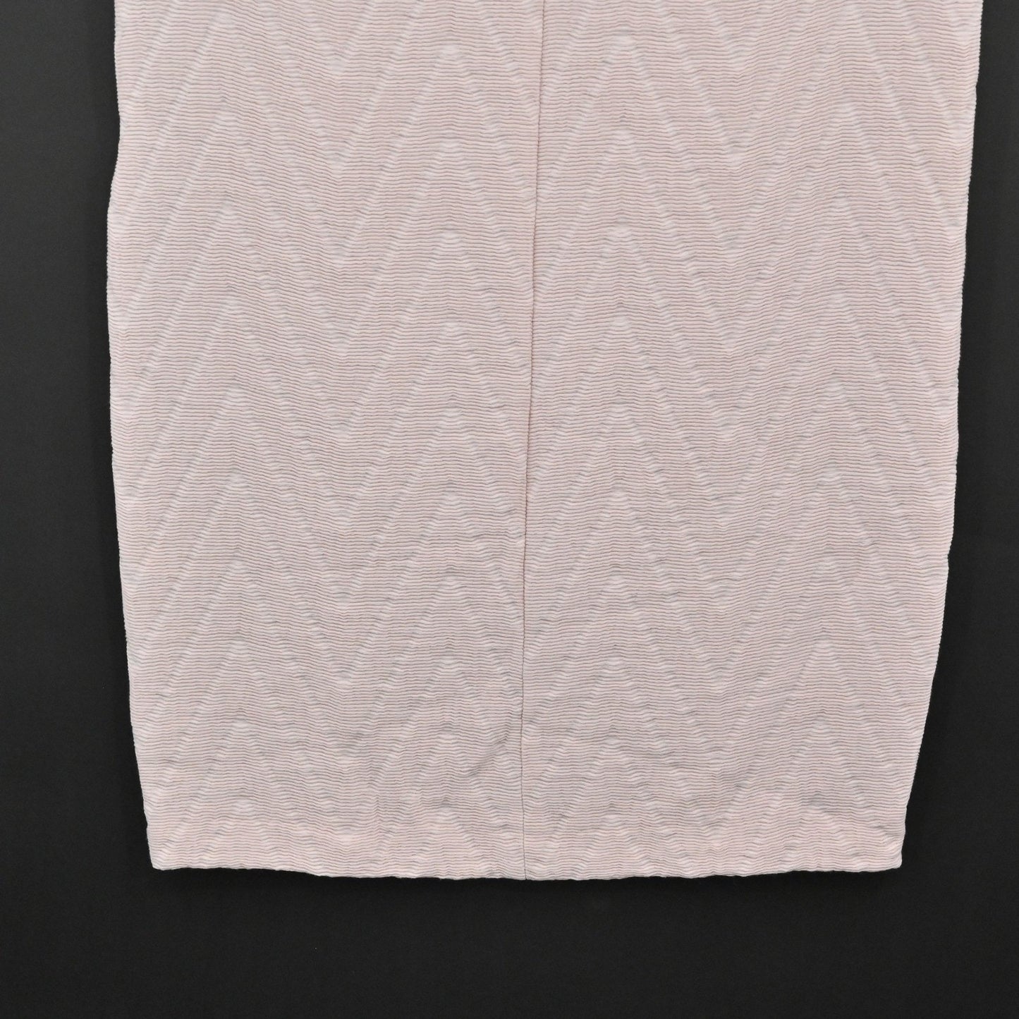 MAJE Chevron Textured Dress Size S Soft Pink Mod Twee Retro Twiggy Short Sleeve