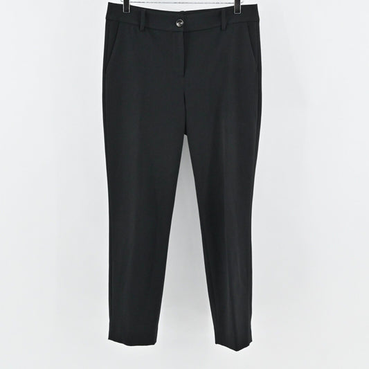 J CREW Pants Womens Size 8 Solid Classic Black Straight Leg Slacks Stretch