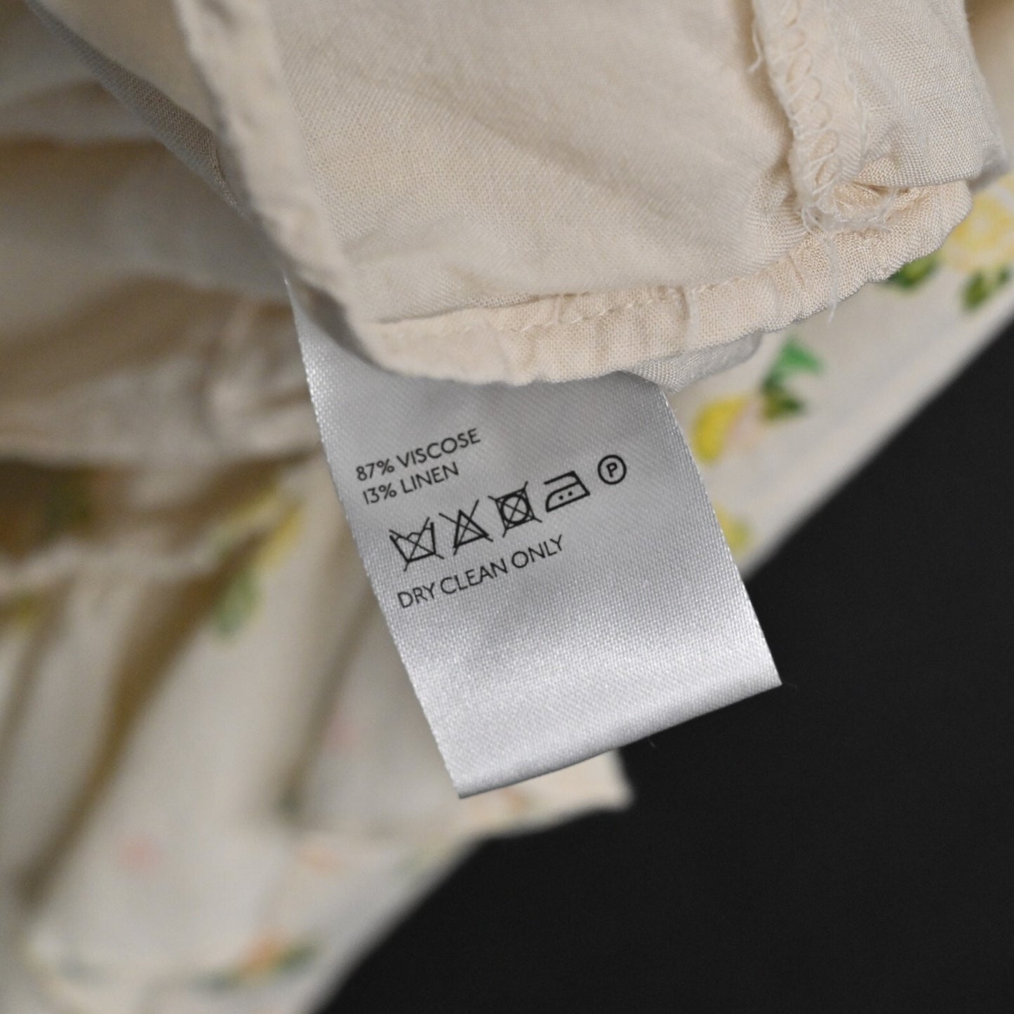 FREE PEOPLE Dress Size XS Like A Lady Citrus Printed Linen Blend Sleeveless Mini