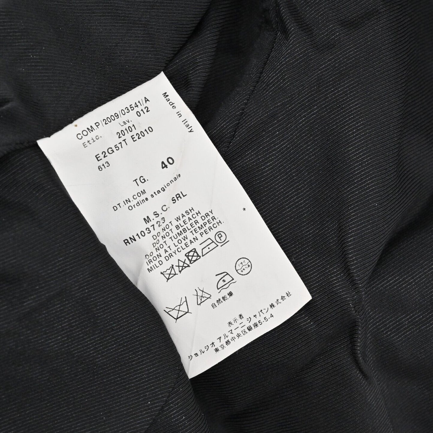 EMPORIO ARMANI Blazer Womens Size 40 Gray Single Breasted Button Front Jacket