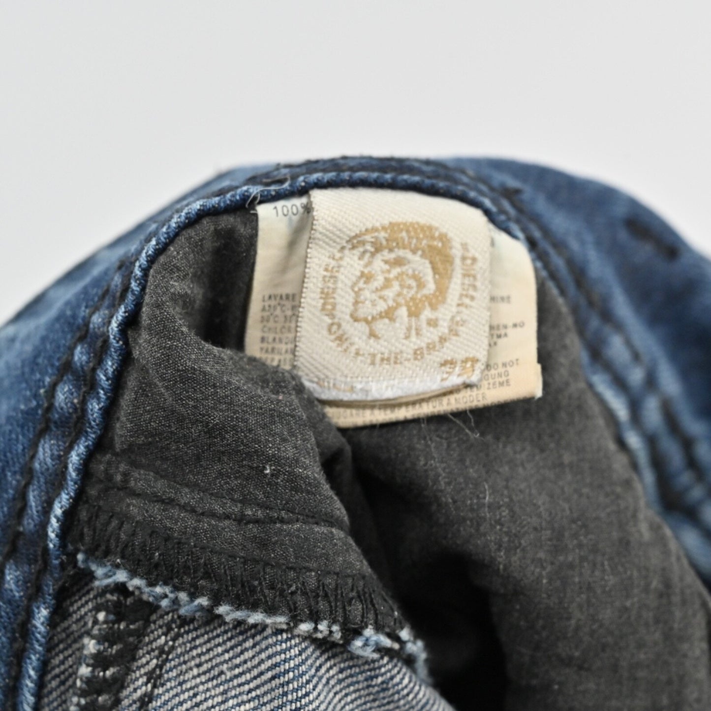 Vtg Y2k DIESEL Womens Low Rise Jeans Size 28 Skinny Bleach Splatter Distressed