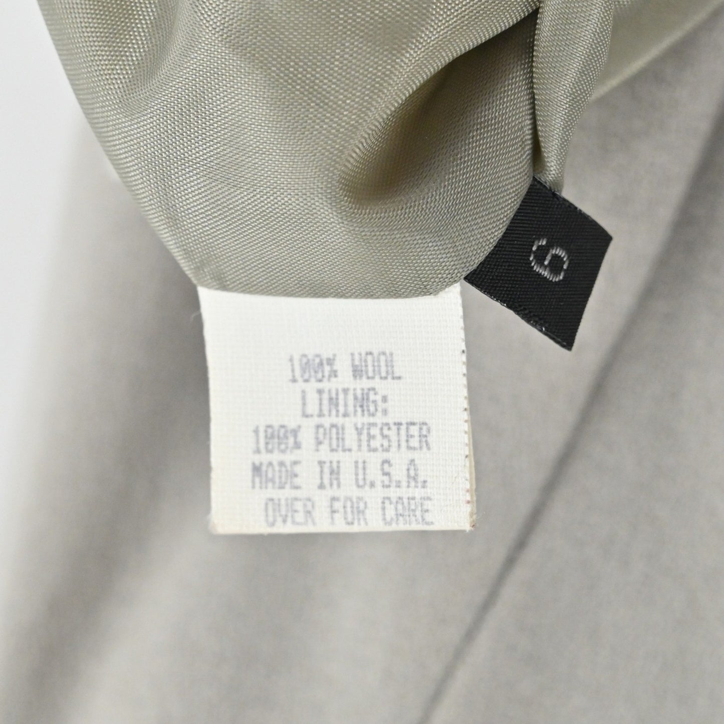 Vtg Cynthia Steffe Womens Wool Blazer Size 6 Gray Longline Jacket Button Front