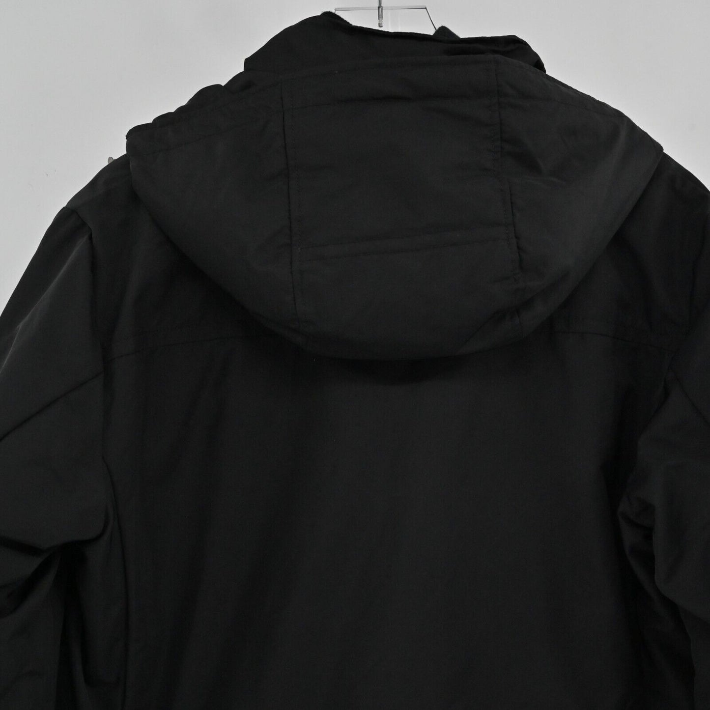 CERRUTI 1881 Jacket Womens Size XL Zip Front Hooded Long Sleeve Black Coat NEW