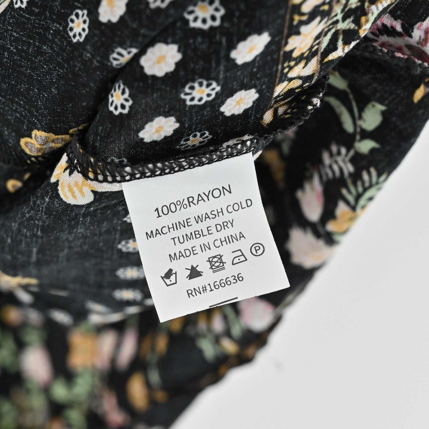 Anthropologie Kindred Floral Paisley Dress Size L Bohemian Smocked Waist Black