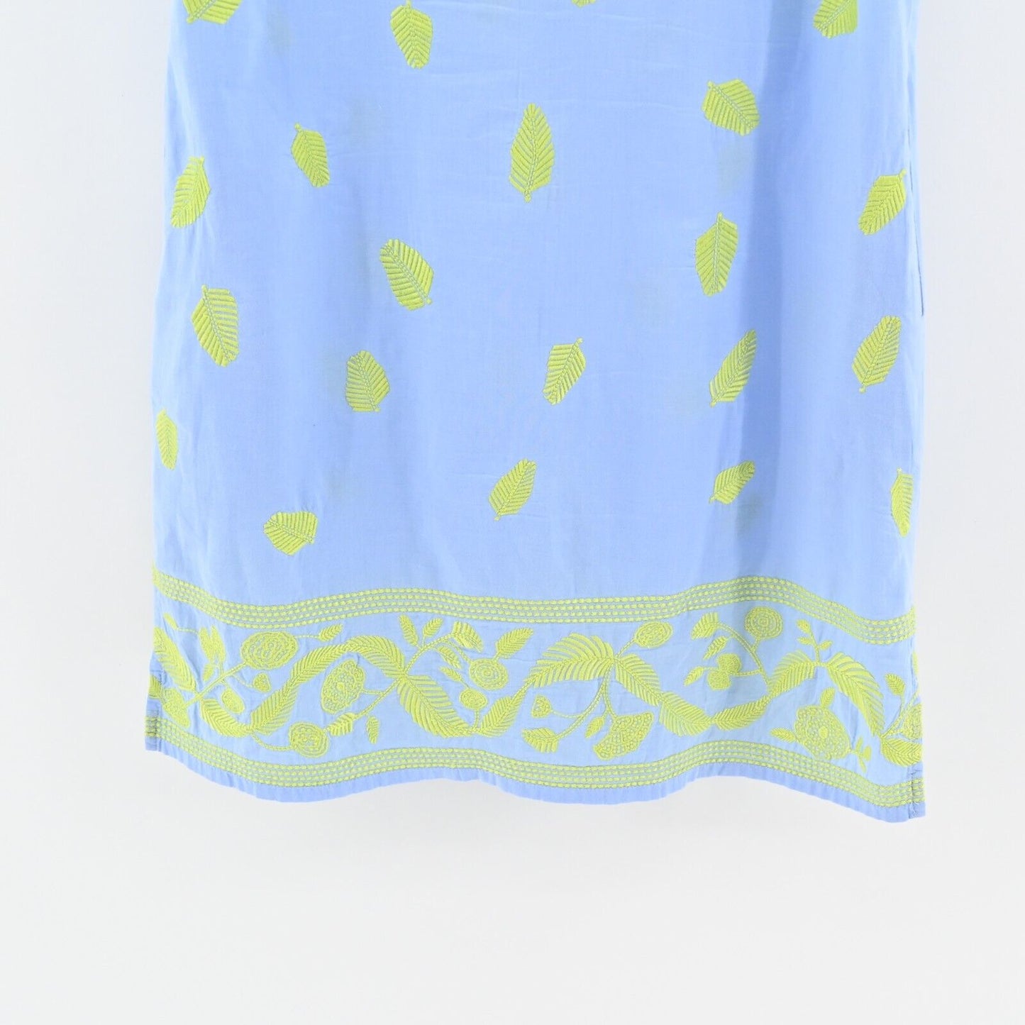 GRETCHEN SCOTT Dress Size XS Hawaiian Punch Embroidered Sleeveless Shift Cotton