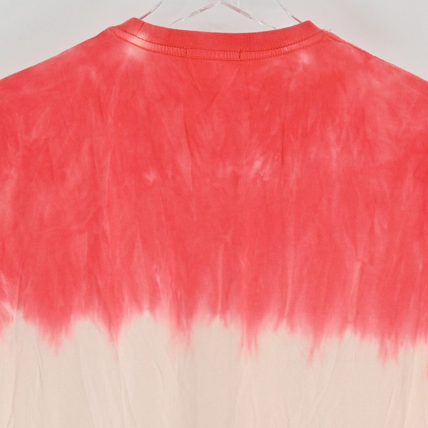 MARINE LAYER Shirt Mens Size S Satisfaction Red Tie Dye Short Sleeve Crewneck