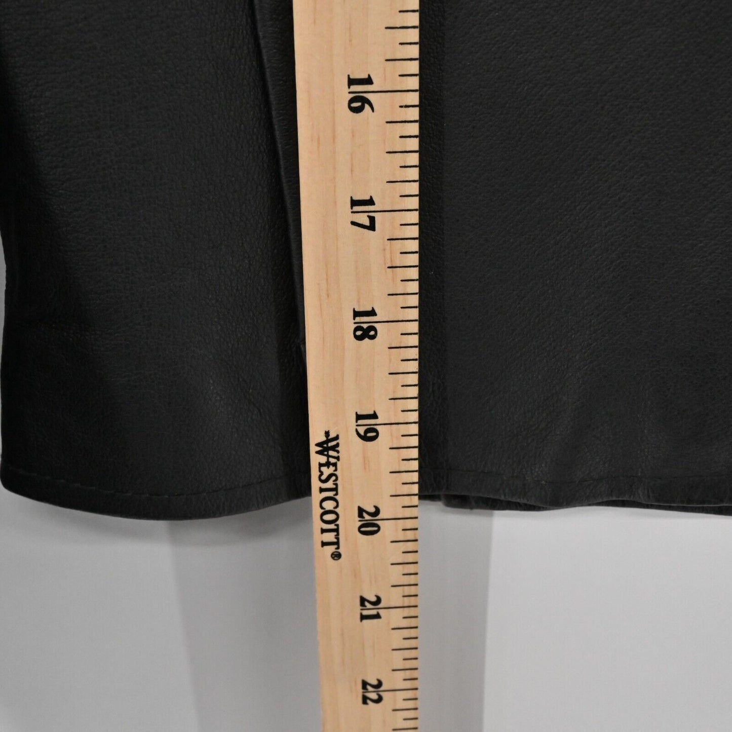 Vtg SERGIO VADDUCCI Jacket Womens Size M Black Leather Long Sleeve Short Zip Up
