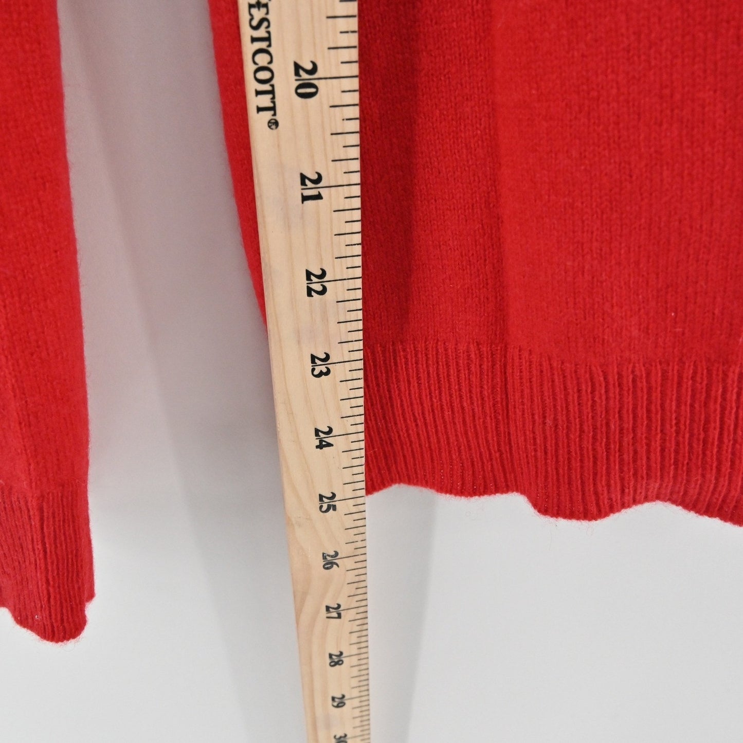 Charter Club Womens Cashmere Sweater Size S Red Crew Neck Cozy Quiet Luxury