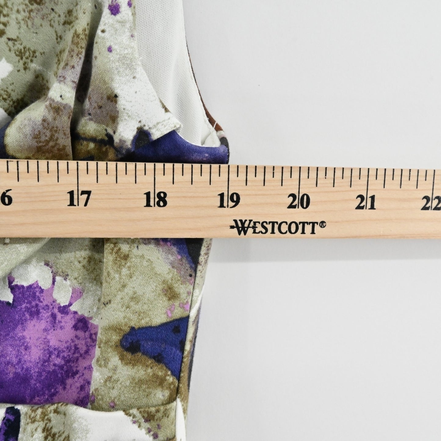 Suzi Chin Floral Pleated Sleeveless Dress Sz 14 Garden Party Ruched Square Neck