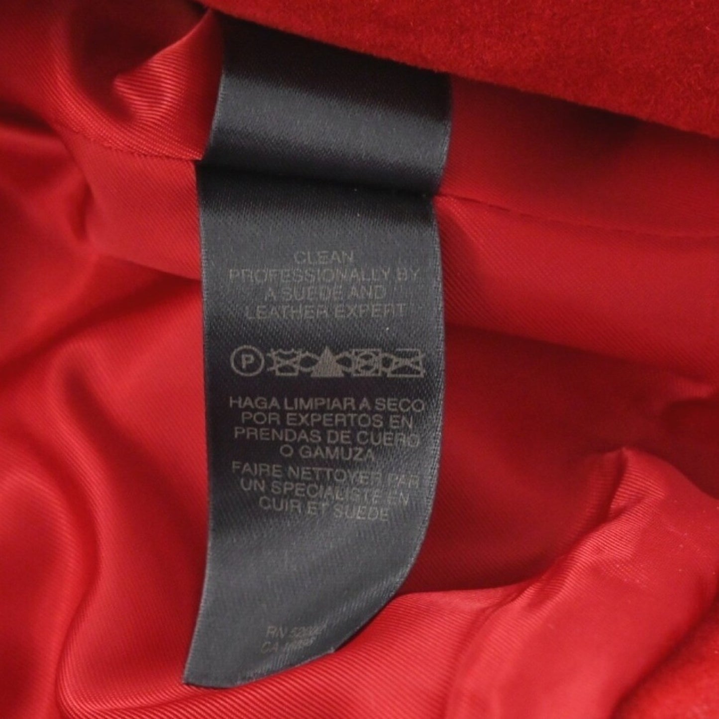 Vtg Y2k LIZ CLAIBORNE Womens Suede Jacket Size M Red Leather Button Western Boho
