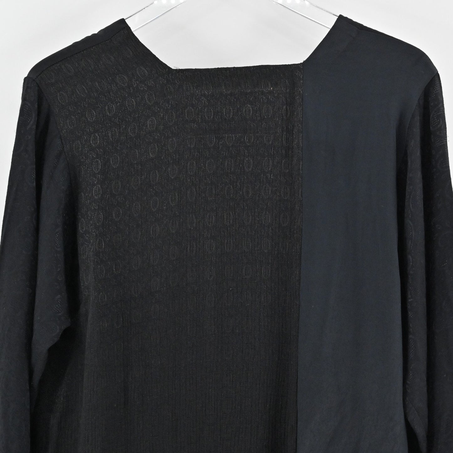 Origami Donna Jessica Black Asymmetric Top Womens Size 1 Art to Wear Lagenlook