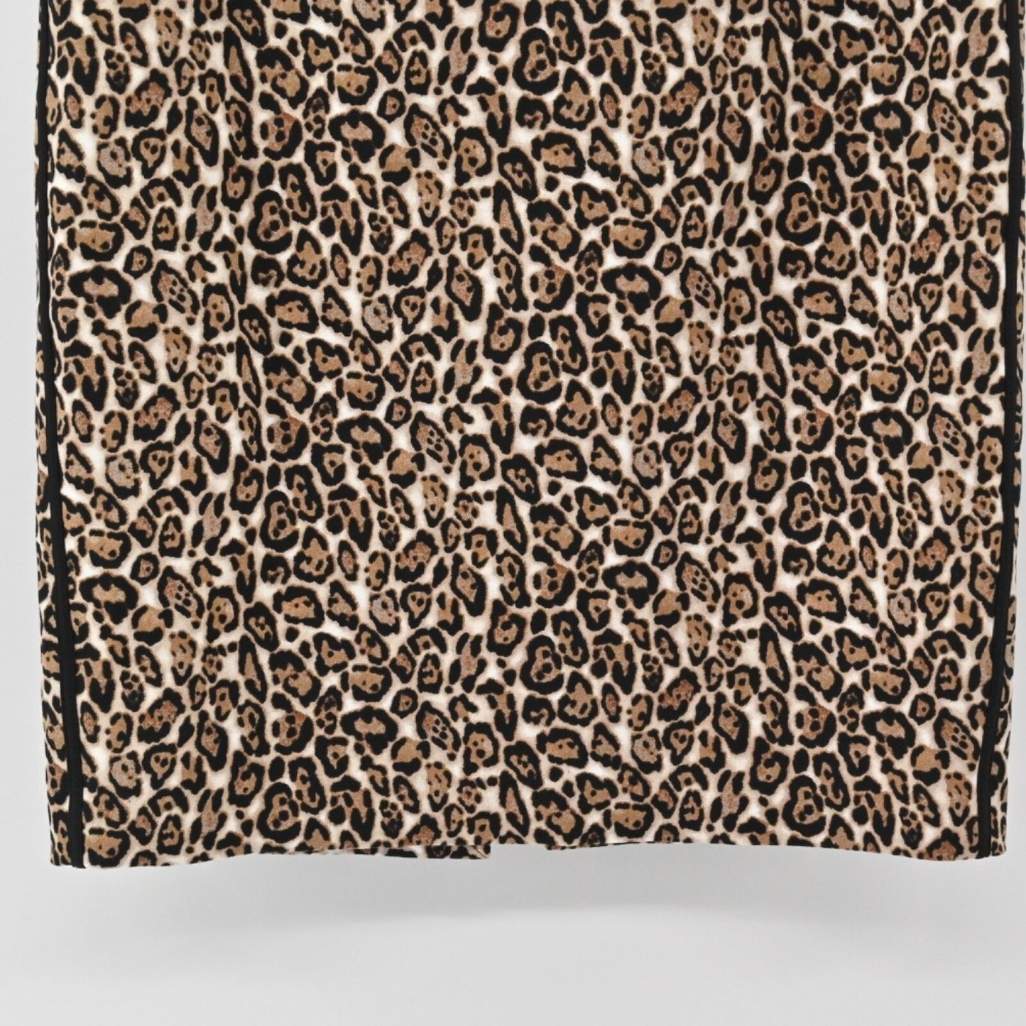 WHBM Animal Print Pencil Skirt Size 2 Leopard Cotton Lined Mob Wife Office Siren