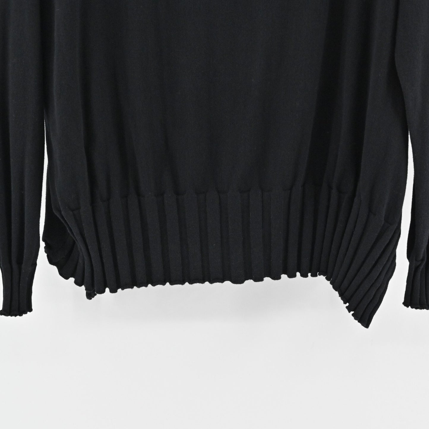 PLANET by LAUREN G Womens Black OSFA Sweater Pima Cotton Bateau Neck Minimalist