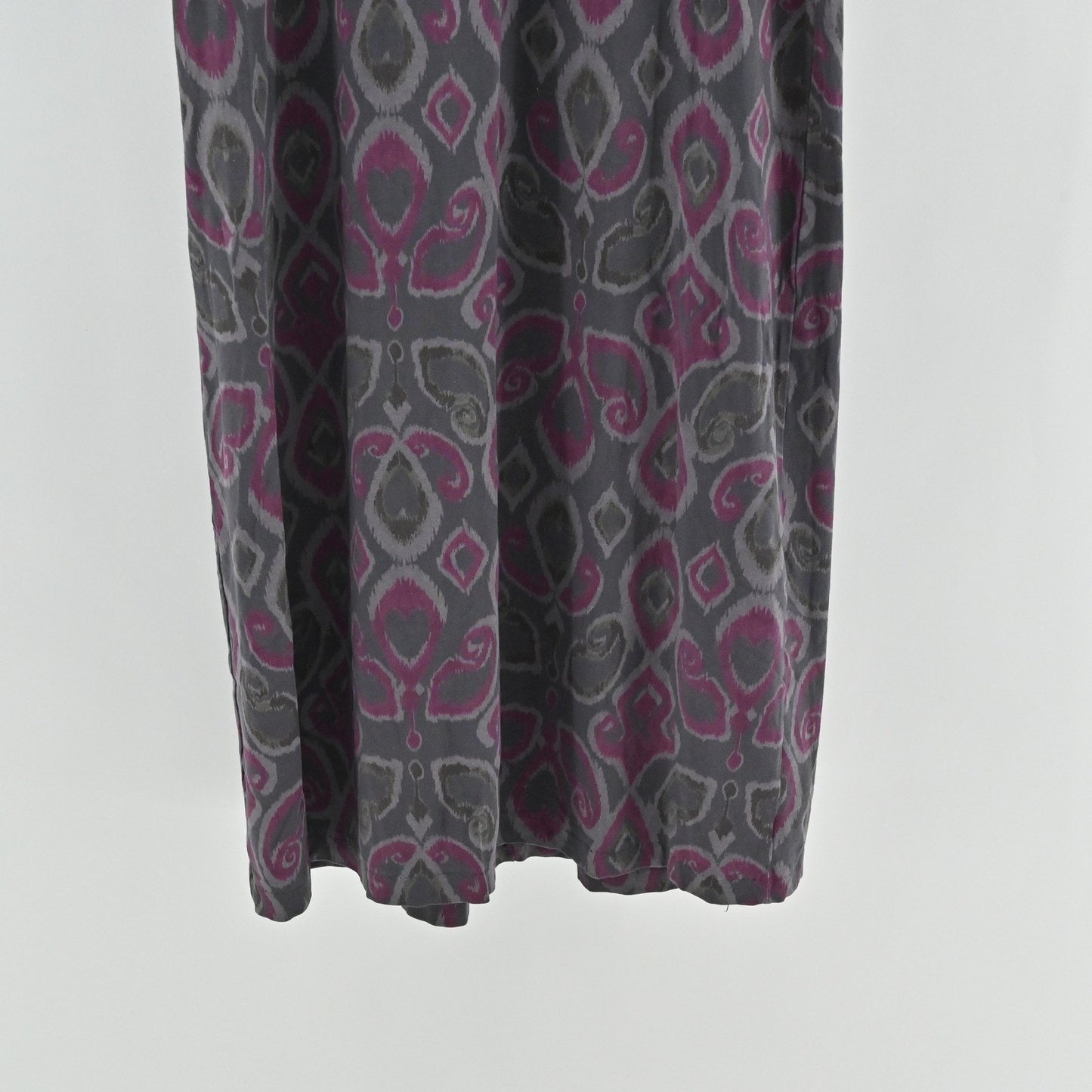 Fresh Produce Maxi Dress Size XS Sleeveless Bohemian Artistic Gray Pink Tank USA