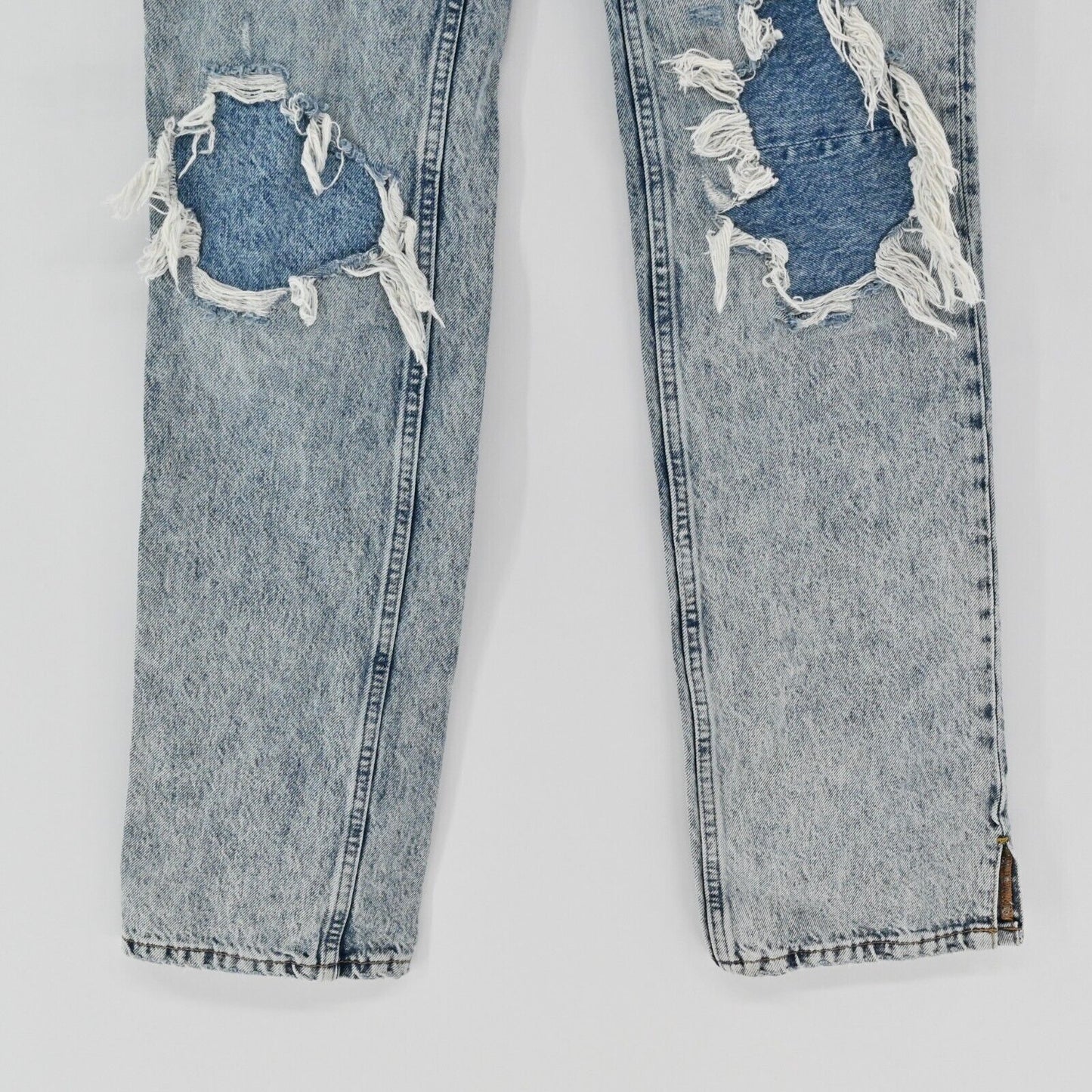 FREE PEOPLE Jeans Womens Size 26 My Own Lace Distressed Acid Wash We The Free
