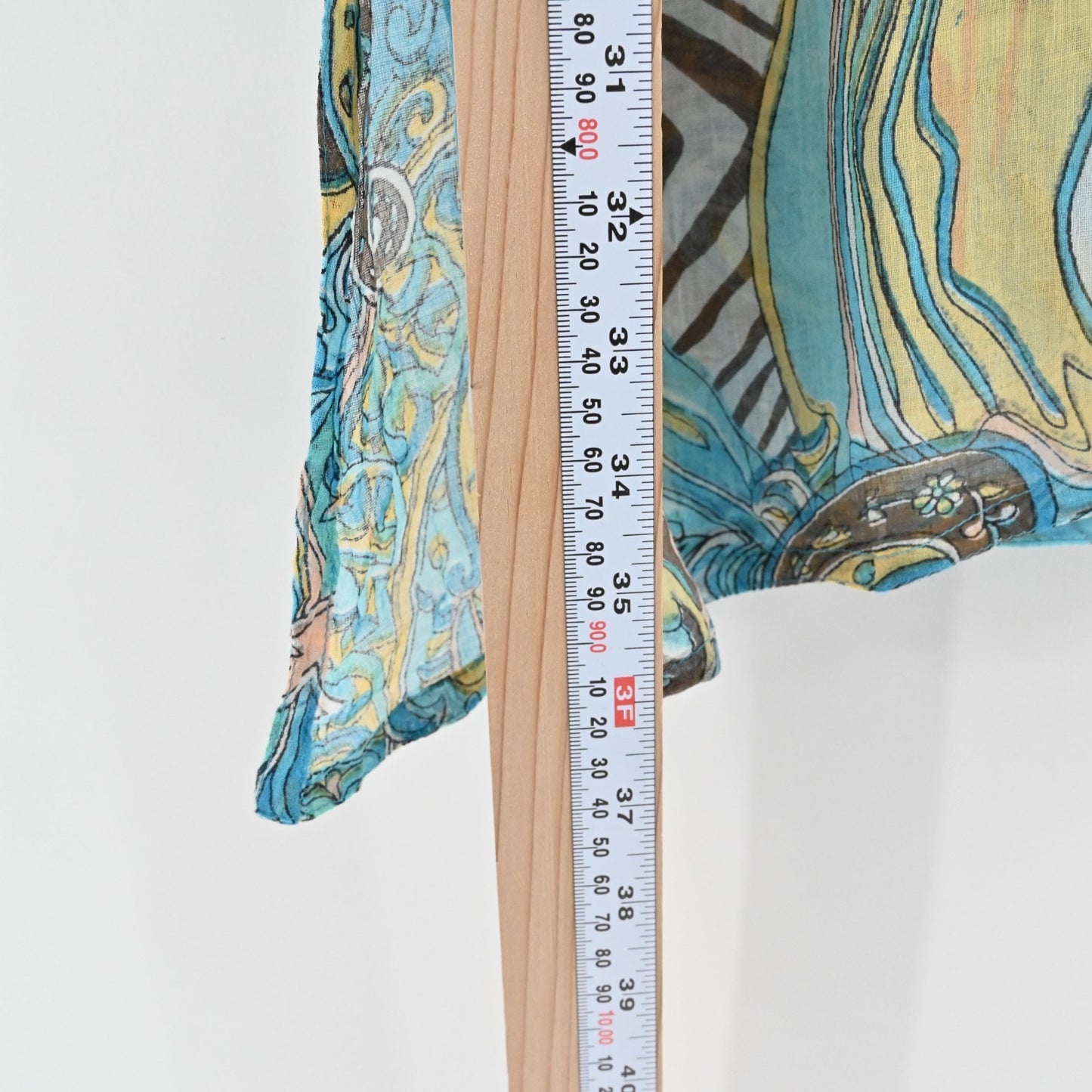 RAJ Tunic Dress Size M Blue Embroidered Printed Cotton Relaxed Fit Bohemian