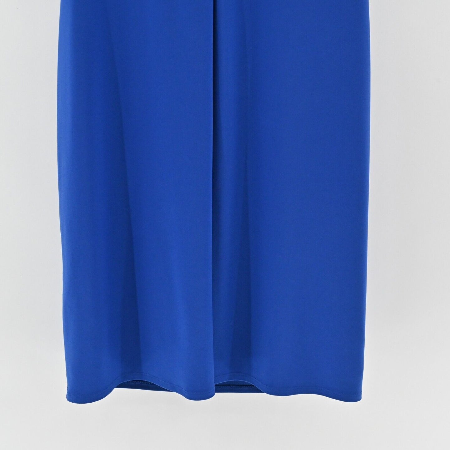RALPH LAUREN Dress Size 6 Cobalt Blue Stretch Jersey Cowl Neck Ruched Corpcore