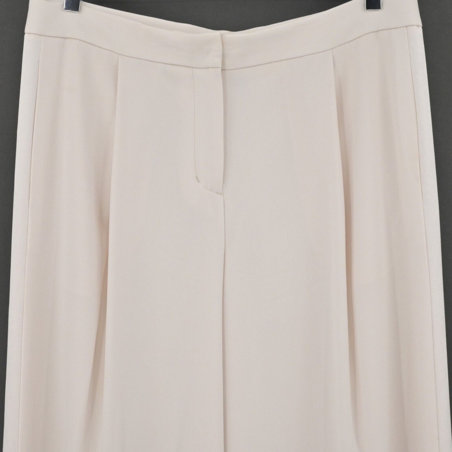 DKNY Pants Womens Size 10 Wide Leg Pleat Font Blush Pink Trouser High Waisted