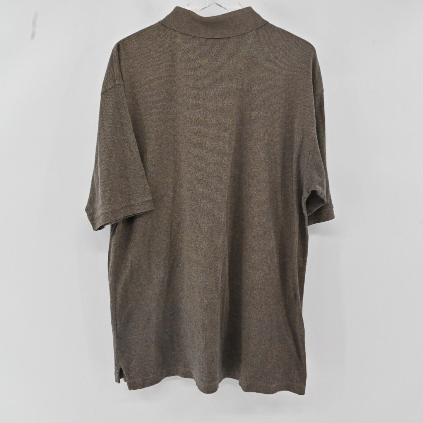 Vtg CALLAWAY Polo Mens Sz XL Brown 100% Cotton Golf Collection Short Sleeve 90s