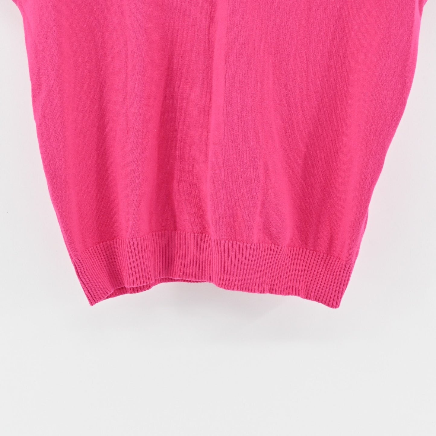 CYNTHIA ROWLEY Pink Sweater Womens Size S VNeck Short Dolman Sleeve Knit Top