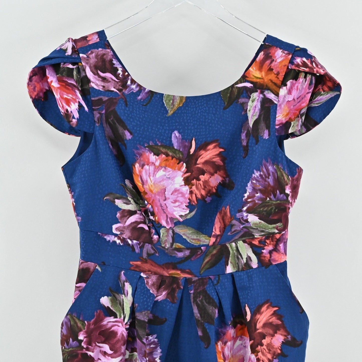 Anthropologie Rosada Floral Dress Size 4 Moulinette Soeurs Blue Sheath Romantic