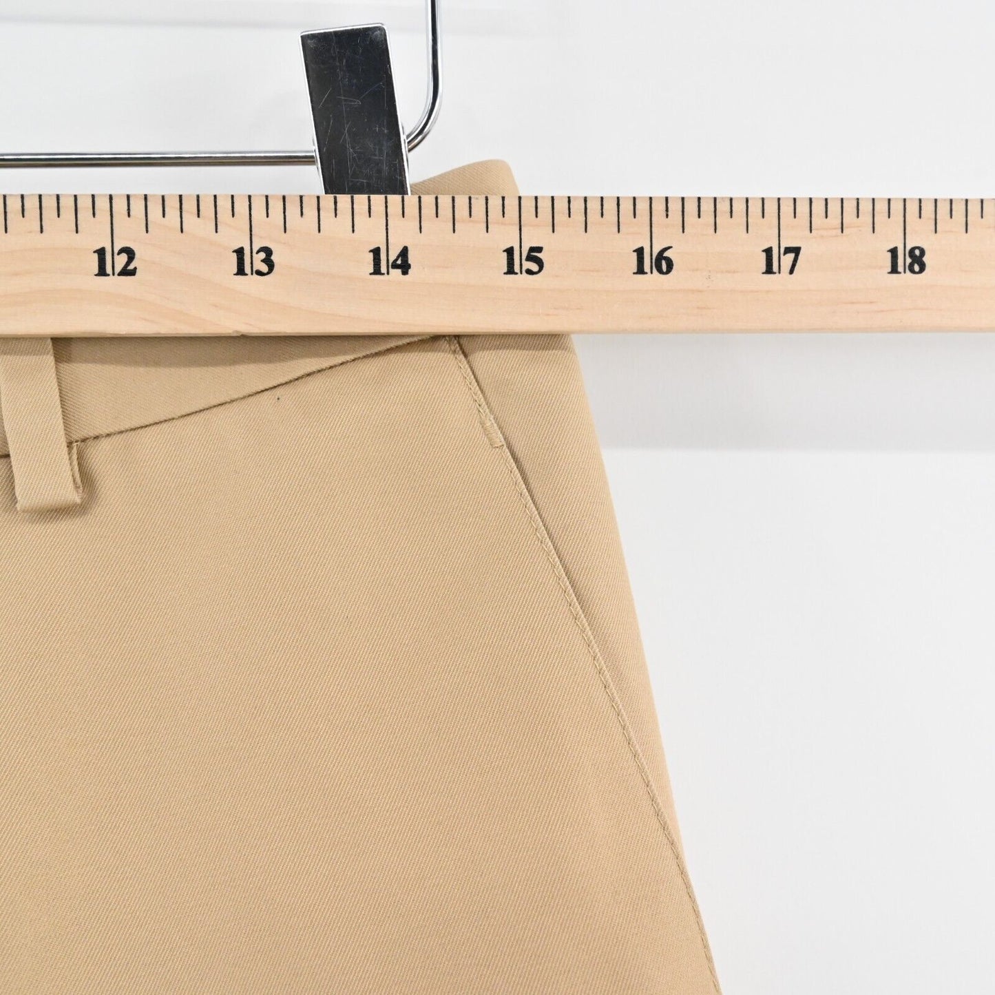 BROOKS BROTHERS Pants Womens Size 8 Wide Leg Advantage Chino Tan High Rise