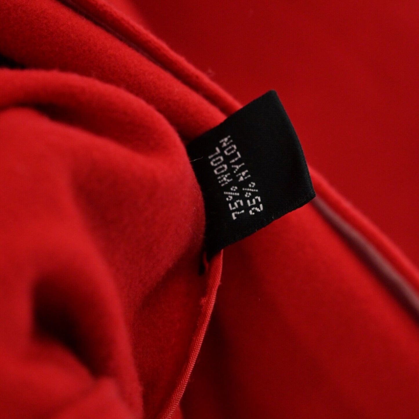 Vtg ELLEN TRACY Jacket Womens Size 10 Red Wool Blend Drape Open Front Career 00s