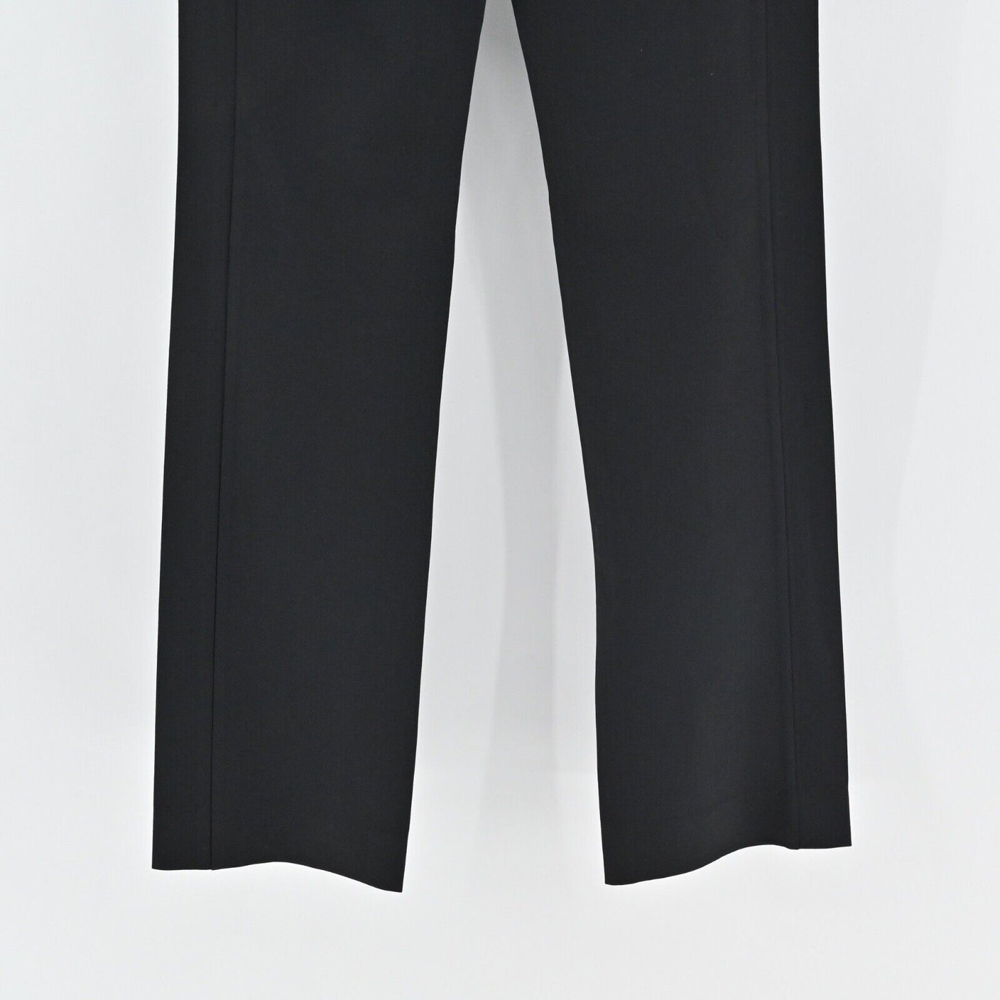 Vtg GIANNI VERSACE Pants Womens Sz 6 Black Wool Blend Mid Rise Straight Leg 80s