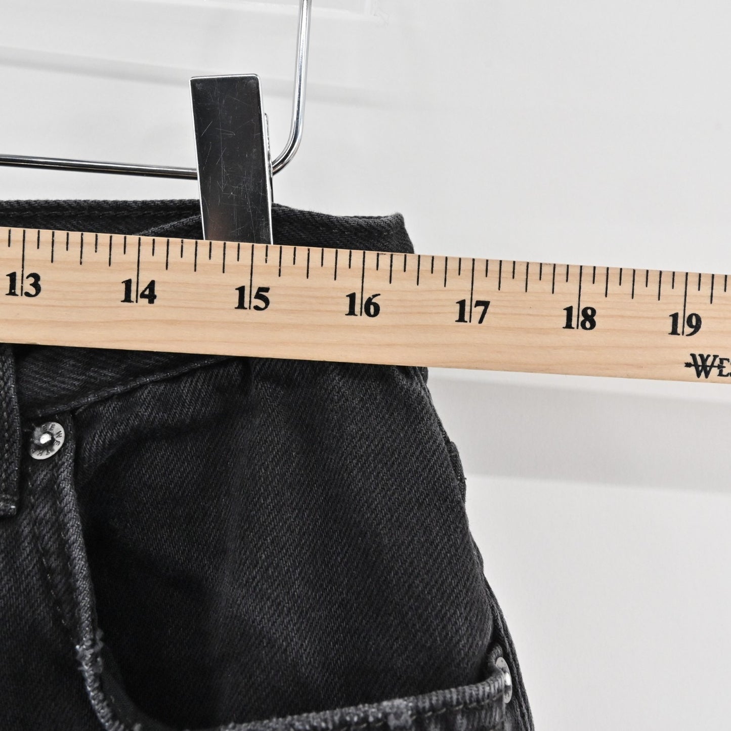 Free People Womens Maggie Mid Rise Straight Leg Jeans Size 30 Black We The Free