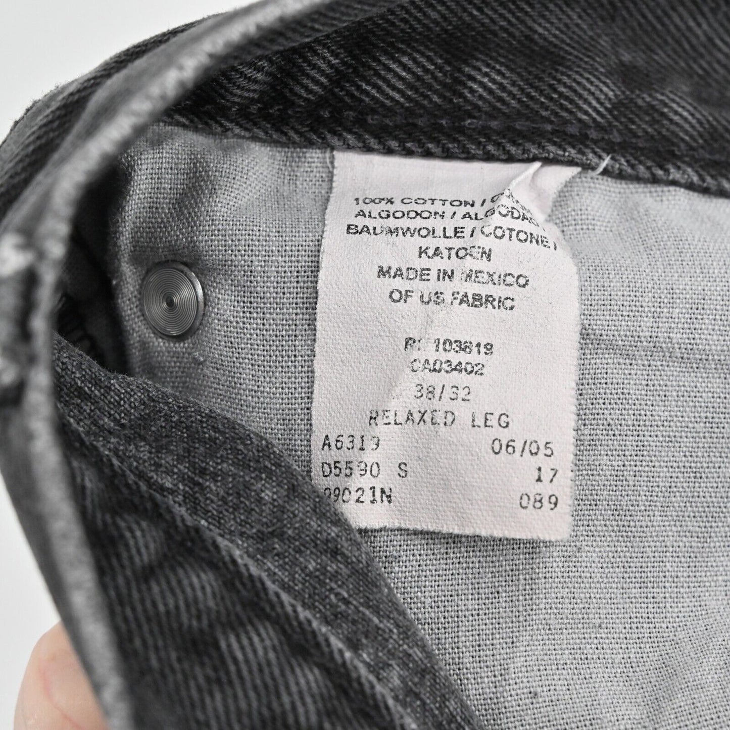 Vtg HARLEY DAVIDSON Jeans Mens Size 38/32 Black Relaxed Fit Genuine MotorClothes